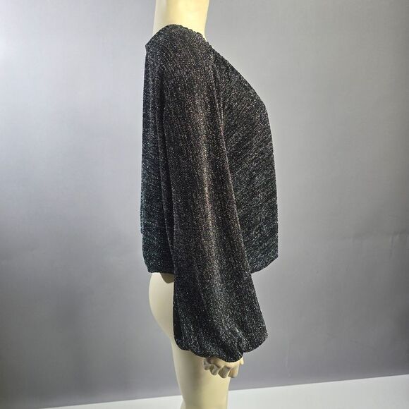 Julian Chang Small Elegant Black Women's Top R15 - Picture 2 of 6